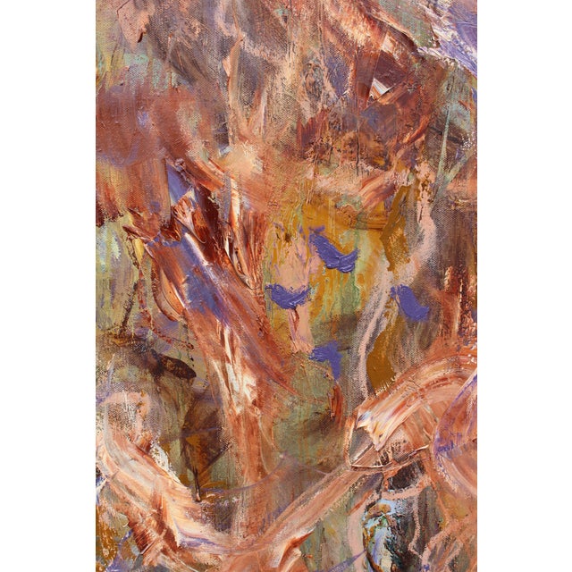 Dawn Goes Down to Day Original Abstract Painting by Lisa Finlayson For Sale - Image 9 of 11
