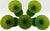 Carlo Moretti 1960s Mid-Century Modern Italian Murano Frosted Green Satinato Wine Goblets Attributed to Carlo Moretti Set of Five For Sale - Image 4 of 9