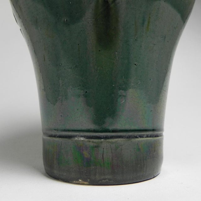 Flemish Art Deco Vase with Motifs of Acorns and Oak Leaves, 1920s For Sale - Image 10 of 14