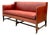Vintage Saybolt and Cleland Nailhead Trim Leather Sofa For Sale