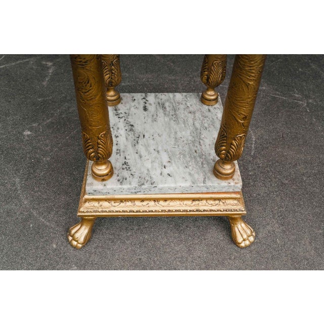 Antique-Style Flower Pedestal with Marble For Sale - Image 18 of 18
