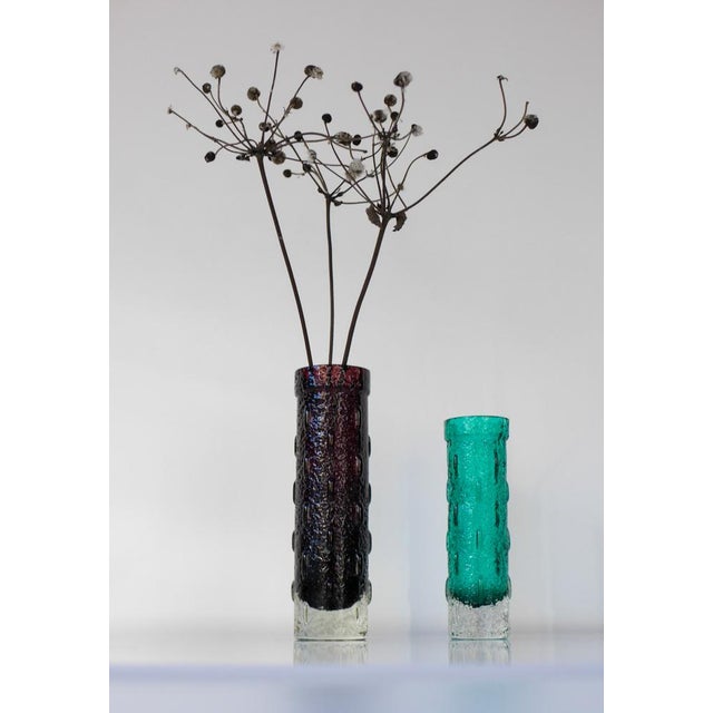 Glass Vases by Aladin for Riihimäen Lasi, Set of 2 For Sale - Image 10 of 13