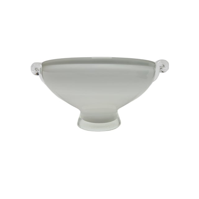 Glass Basket from HSG Tarnowiec, Poland, 1970s For Sale - Image 4 of 8