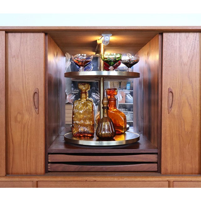 Vintage Danish Highboard with Bar Section, 1960s For Sale - Image 6 of 16