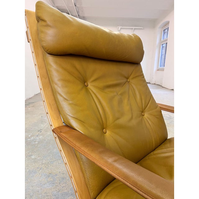 Siesta Chair in Genuine Leather by Ingmar Relling for Westnofa For Sale - Image 6 of 11