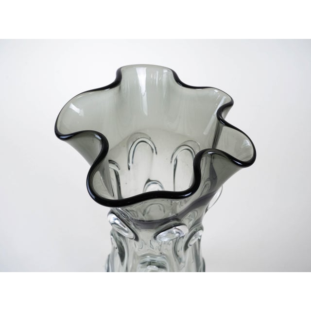 Grey Murano Glass Vase, Italy, 1960s For Sale - Image 8 of 10