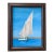 2005 Framed Coastal Sailboat Painting Signed Nautical Seaside Art For Sale
