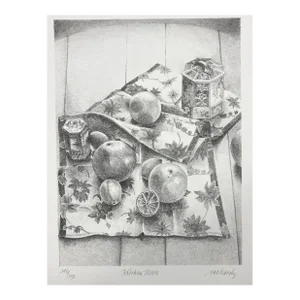 1970s Pat Hardy Kitchen Table Lithograph