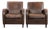 Club Chairs in Sheepskin Leather, Set of 2 For Sale