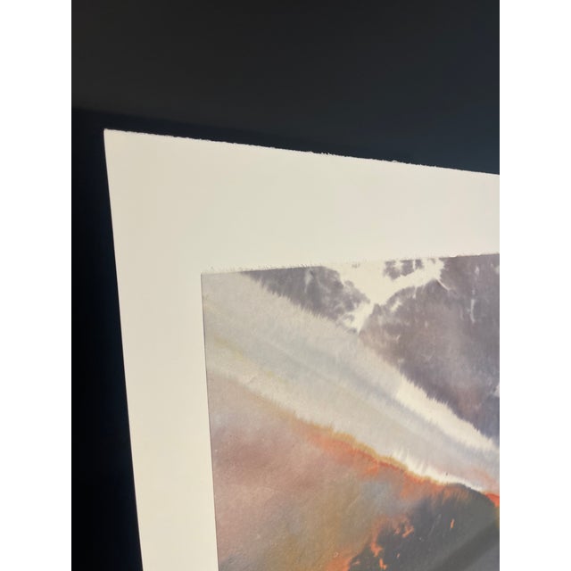 Modern 1980's, Contemporary Abstract Watercolor Painting by John Kokkinos For Sale - Image 3 of 4