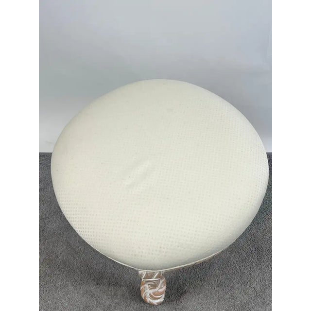 French Napoleon III Style Faux Rope Stool or Ottoman by Cugini Lanzani This French Napoleon III style stool by Cugini...