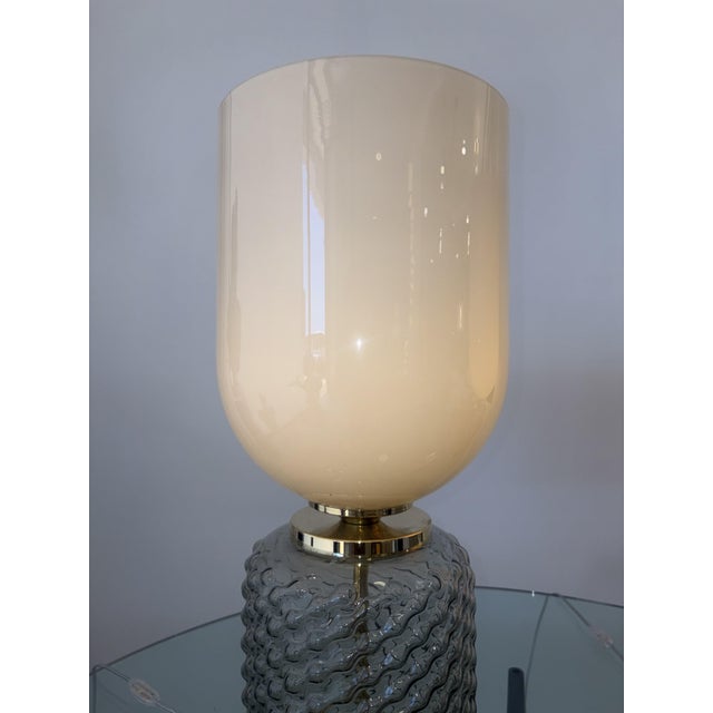 Murano Glass and Brass Lamps, 1990s, Set of 2 For Sale - Image 10 of 14