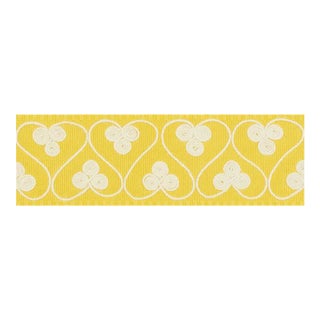 Sample - Schumacher Coquette Tape in Yellow For Sale