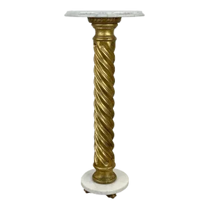Antique Marble and Gilt Display Pedestal