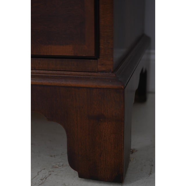 Henredon Aston Court Burl Walnut 9 Drawer Highboy Chest For Sale - Image 12 of 16
