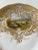 “The American Quail” After A. Pope Mustard Color, Handpainted, and Marked Decorative Porcelain Plate With 18kt Gold. A...