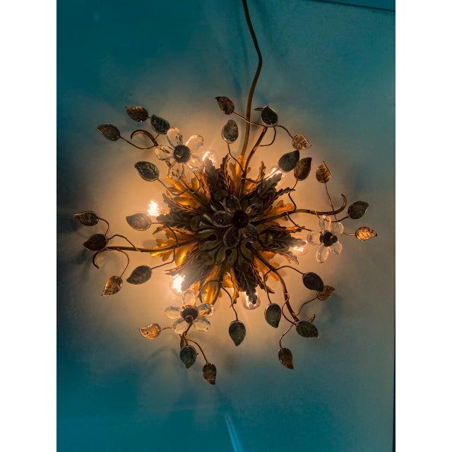 Florentine Flush Mount Ceiling Lamp from Banci Firenze, 1970s For Sale - Image 9 of 16