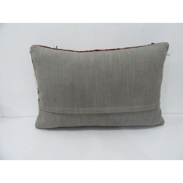 Traditional Embroidered Kilim Pillow Cover For Sale - Image 3 of 4