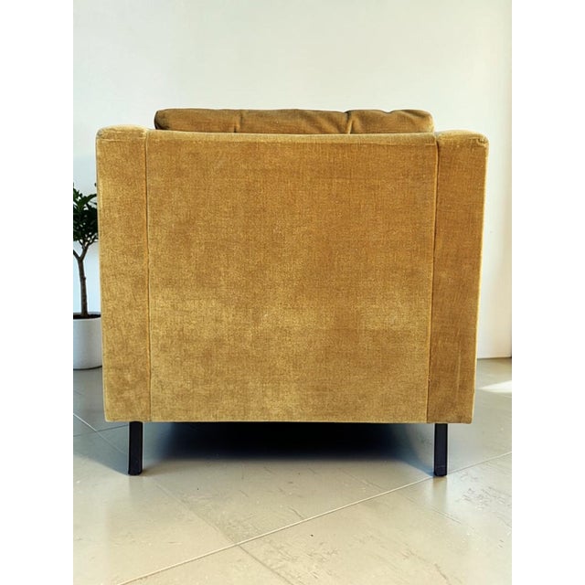 Italian Armchair in Wood and Velour, 1970 For Sale - Image 4 of 14