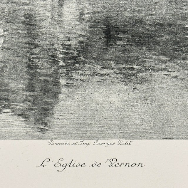 Claude Monet (After) - ‘L'Église De Vernon’ Heliogravure (1897) For Sale - Image 4 of 5