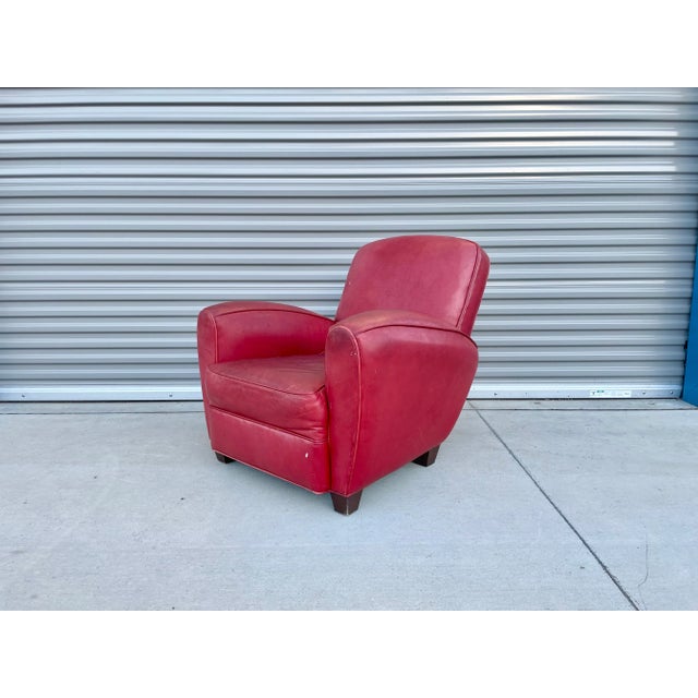 Vintage Leather Lounge Chairs & Ottoman Set, 3 Pieces For Sale - Image 10 of 13