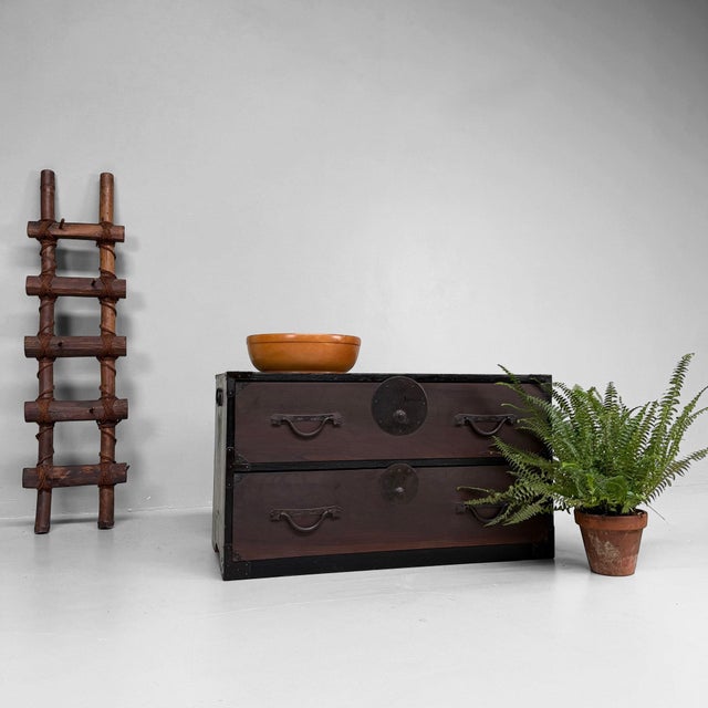 ​Low Japanese Tansu Chest of Drawers, 1890s For Sale - Image 13 of 13