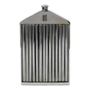 Mid Century Chrome Plate Rolls Royce Radiator Grill Decanter