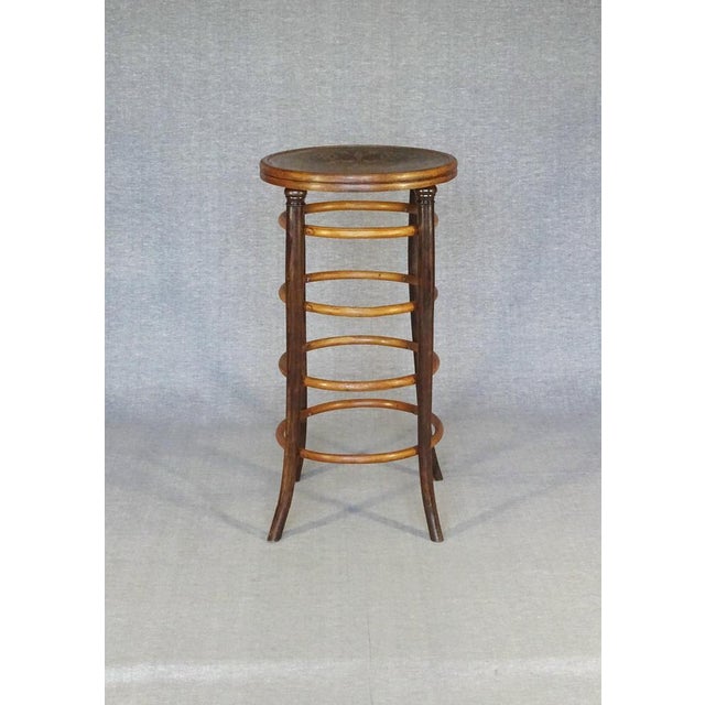 1900 - 1909 Antique Bar Stool from Jacob & Josef Kohn, 1905 For Sale - Image 5 of 14