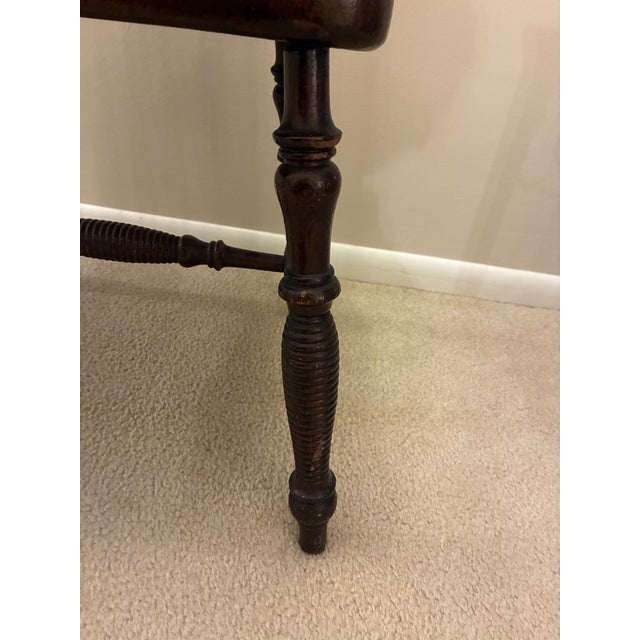 Antique Victorian Carved Wood Side Chair With Sea Creature Crest Rail For Sale In Pittsburgh - Image 6 of 9