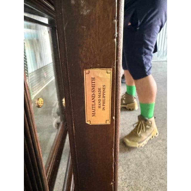 Large Late 20th Century Neoclassical Maitland-Smith Three-Panel Folding Screen For Sale - Image 10 of 12