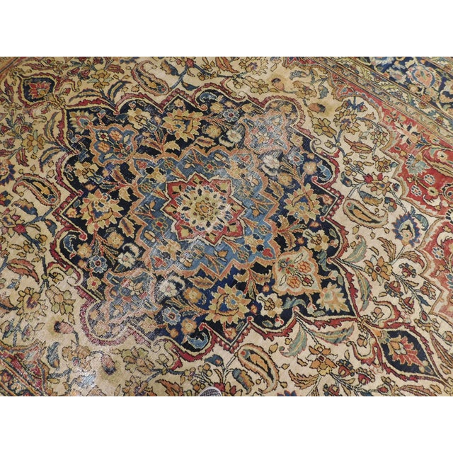 Traditional Hand-Knotted Antique Persian Carpet.9'x 11'6" For Sale - Image 3 of 18