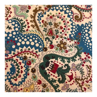 Decors Barbares Rimski Cotton Fabric- 1 7/8 Yards For Sale