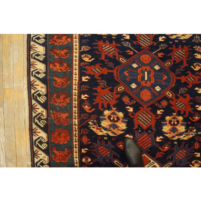 19th Century Caucasian Zeychor Carpet ( 4'2" x 7' - 127 x 213 ) For Sale - Image 4 of 12