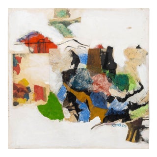 Jack Roth Untitled Oil & Collage on Canvas, 1964 For Sale