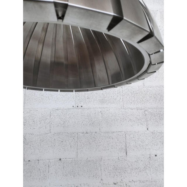 Calotta Pendant Lamp in Stainless Steel by Elio Martinelli for Martinelli Luce, 1970s For Sale - Image 6 of 17