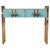 Wood Turquois Murano Glass Console Table from Justfurnituress SRL For Sale - Image 7 of 7