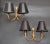 1950s Maison Lancel 2 Light Brass Dolphin Sconces Black Shade France 1950 - Pair For Sale - Image 5 of 13