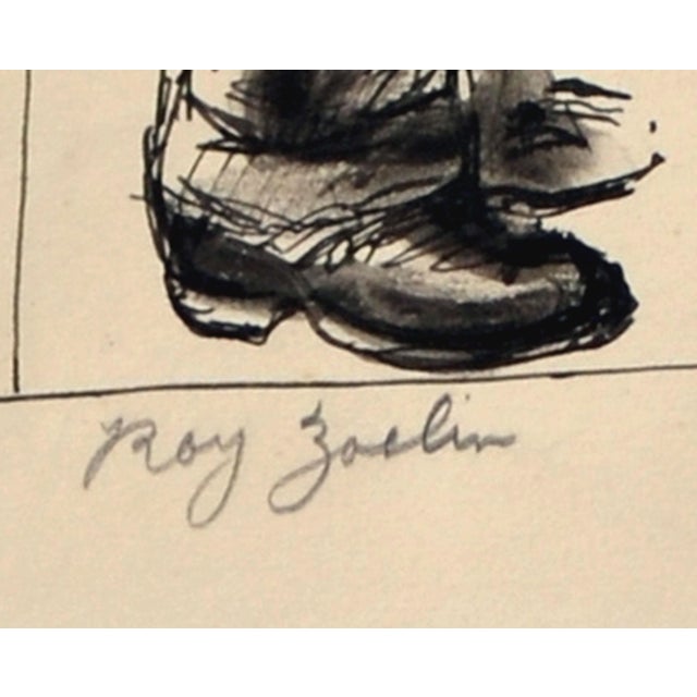 Frances Liberman "Roy Zoelin the Sculpture" Drawing For Sale In Monterey, CA - Image 6 of 9