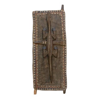 Rare High Relief Sculptural Crocodile Door For Sale