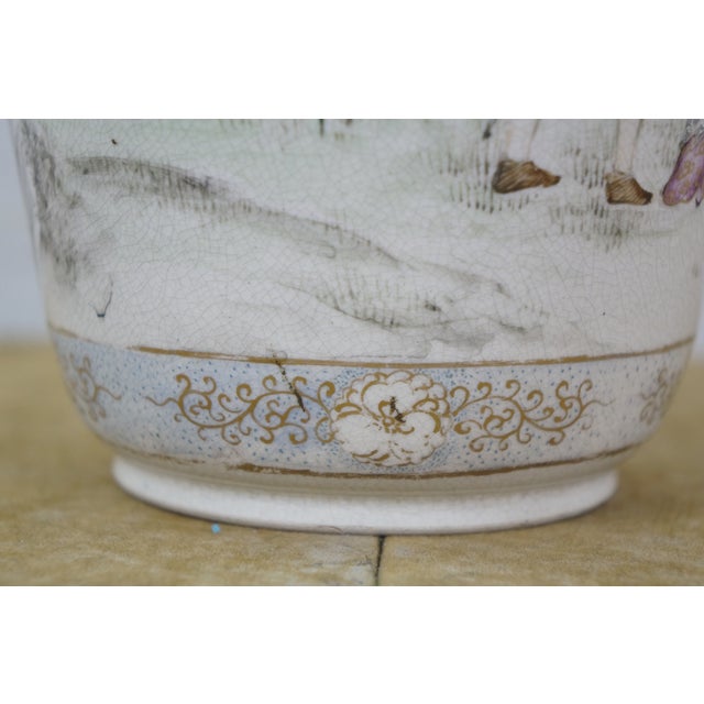 Antique 19th Century Chinese Qianjiang Porcelain Mantel Vase Urn 12" For Sale - Image 12 of 16