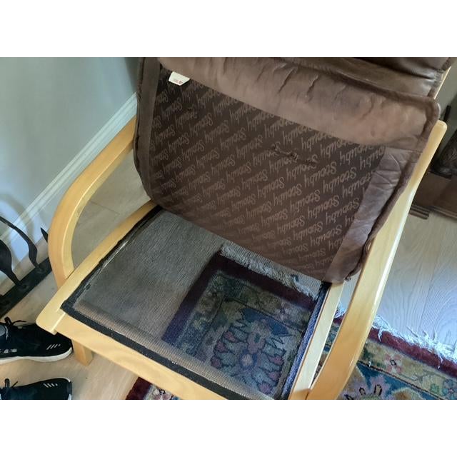 Brown Mid 20th Century Danish Bentwood Armchairs and Ottomans by Stouby For Sale - Image 8 of 13