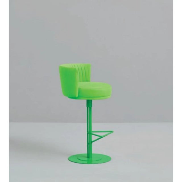 Metal Green Athens Stool by Pepe Albargues For Sale - Image 7 of 8