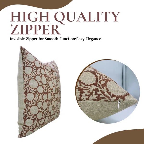 Fabdivine Floral Print Cushion Cover for Home 14x20 Inch Rajat For Sale - Image 4 of 5