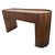 Wood Scalloped Oval Wood Console Table For Sale - Image 7 of 12