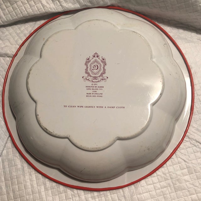 England 1971 Daher Asian Themed Metal Tray Dish For Sale - Image 11 of 12