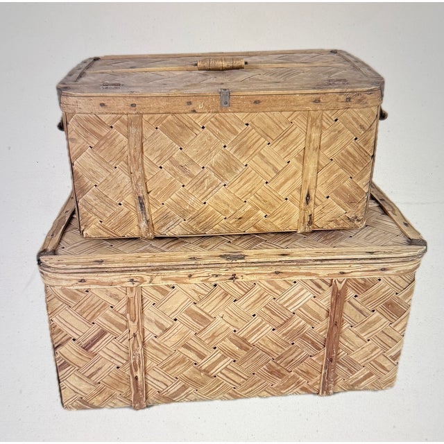 Allmoge Spankörbe Basket Set, 1890s, Set of 2 For Sale - Image 5 of 5