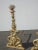 Vintage 19th Century Lions Koi Fish W Torch Flame Brass Fireplace Andirons - a Pair For Sale In Los Angeles - Image 6 of 13