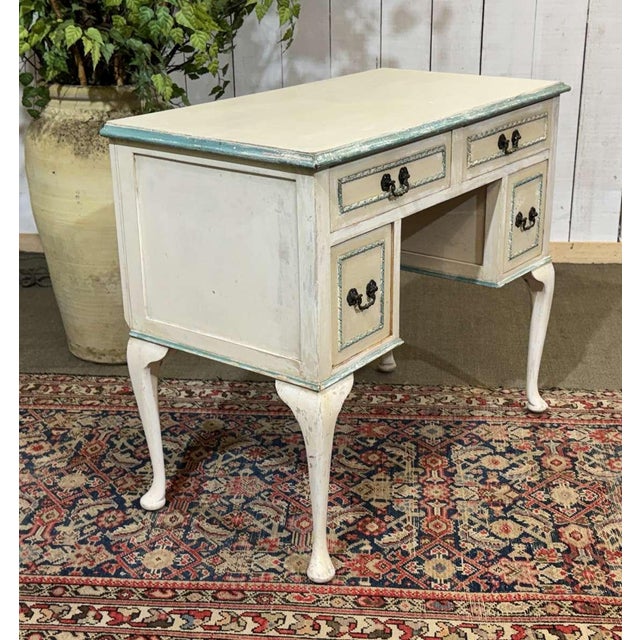 Wood Vintage English Pine Desk, 1950s For Sale - Image 7 of 15