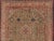 Measures: 10'8 x 13'4 Antique Persian Sultanabad Mahal Carpet with Geometric Design In Green's and Red. Keivan Woven Arts...