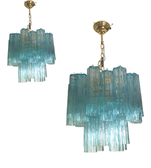 Murano Glass Chandeliers by Simoeng, Set of 2